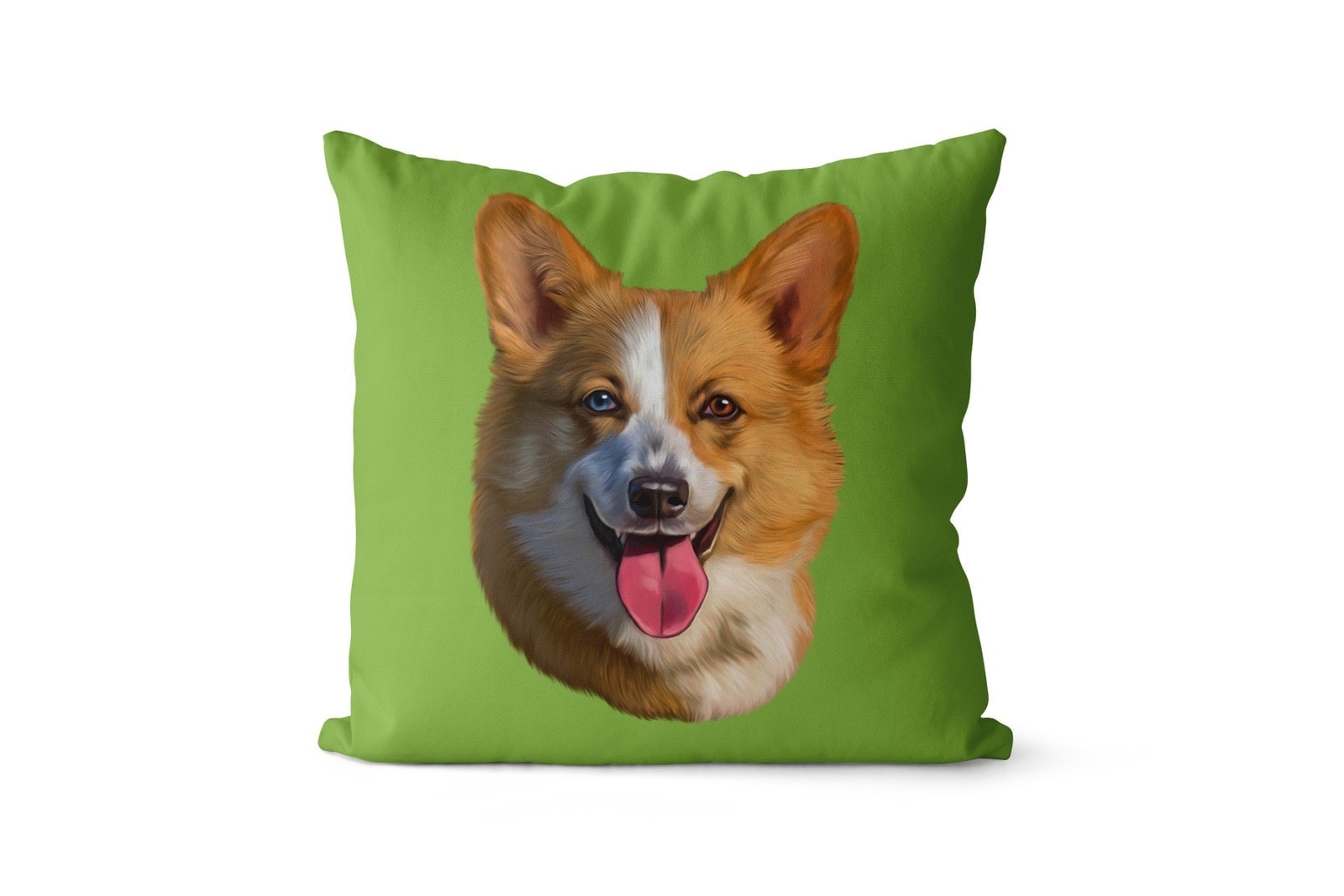 Custom Dog painting portrait throw pillow - Personalised cushion portrait of your pet from a photo 11 Custom Dog painting portrait throw pillow - Personalised cushion portrait of your pet from a photo - Image 9