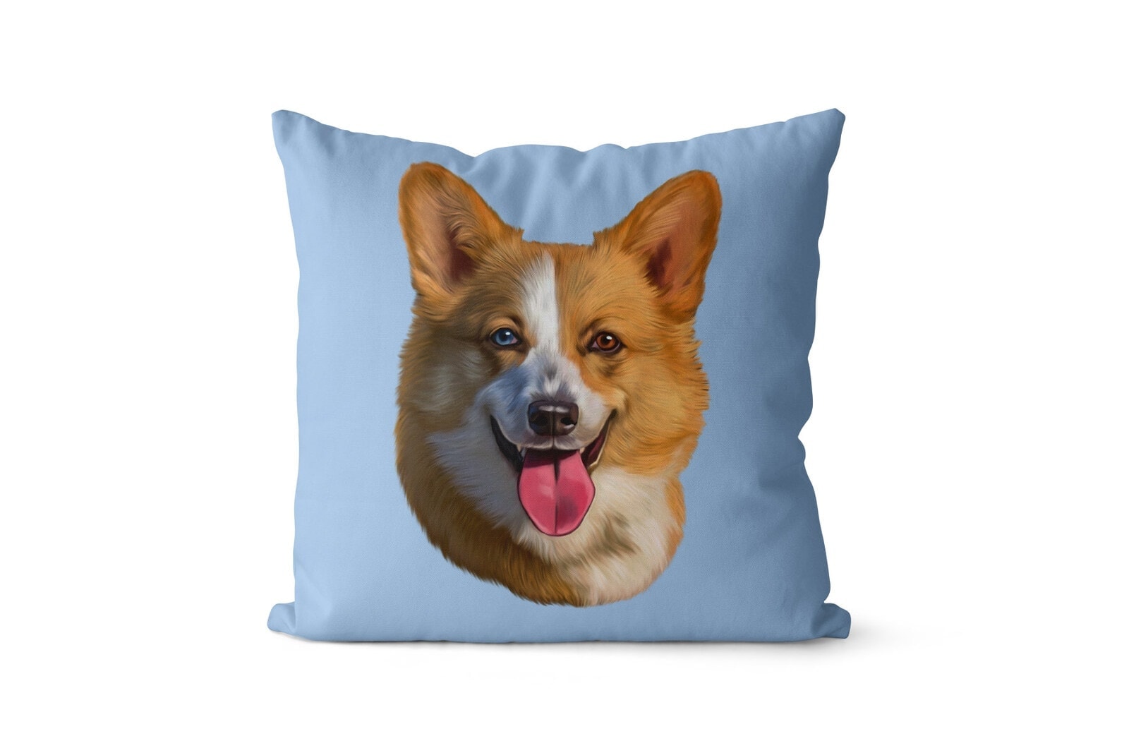 Custom Dog painting portrait throw pillow - Personalised cushion portrait of your pet from a photo 12 Custom Dog painting portrait throw pillow - Personalised cushion portrait of your pet from a photo - Image 10