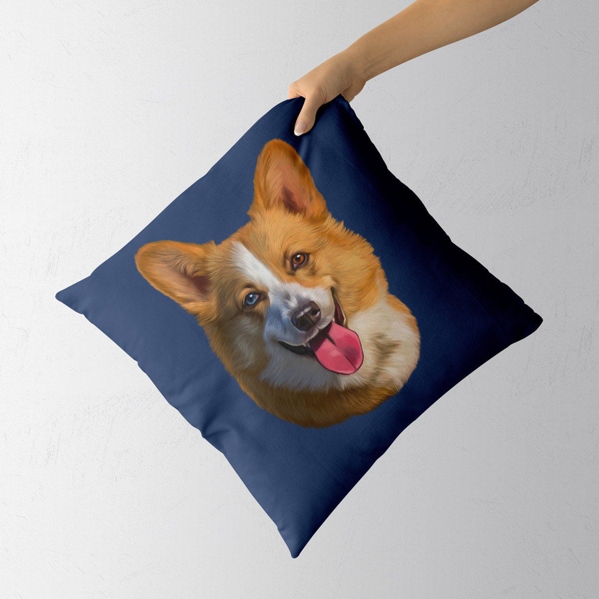 Custom Dog painting portrait throw pillow - Personalised cushion portrait of your pet from a photo 5 Custom Dog painting portrait throw pillow - Personalised cushion portrait of your pet from a photo - Image 3