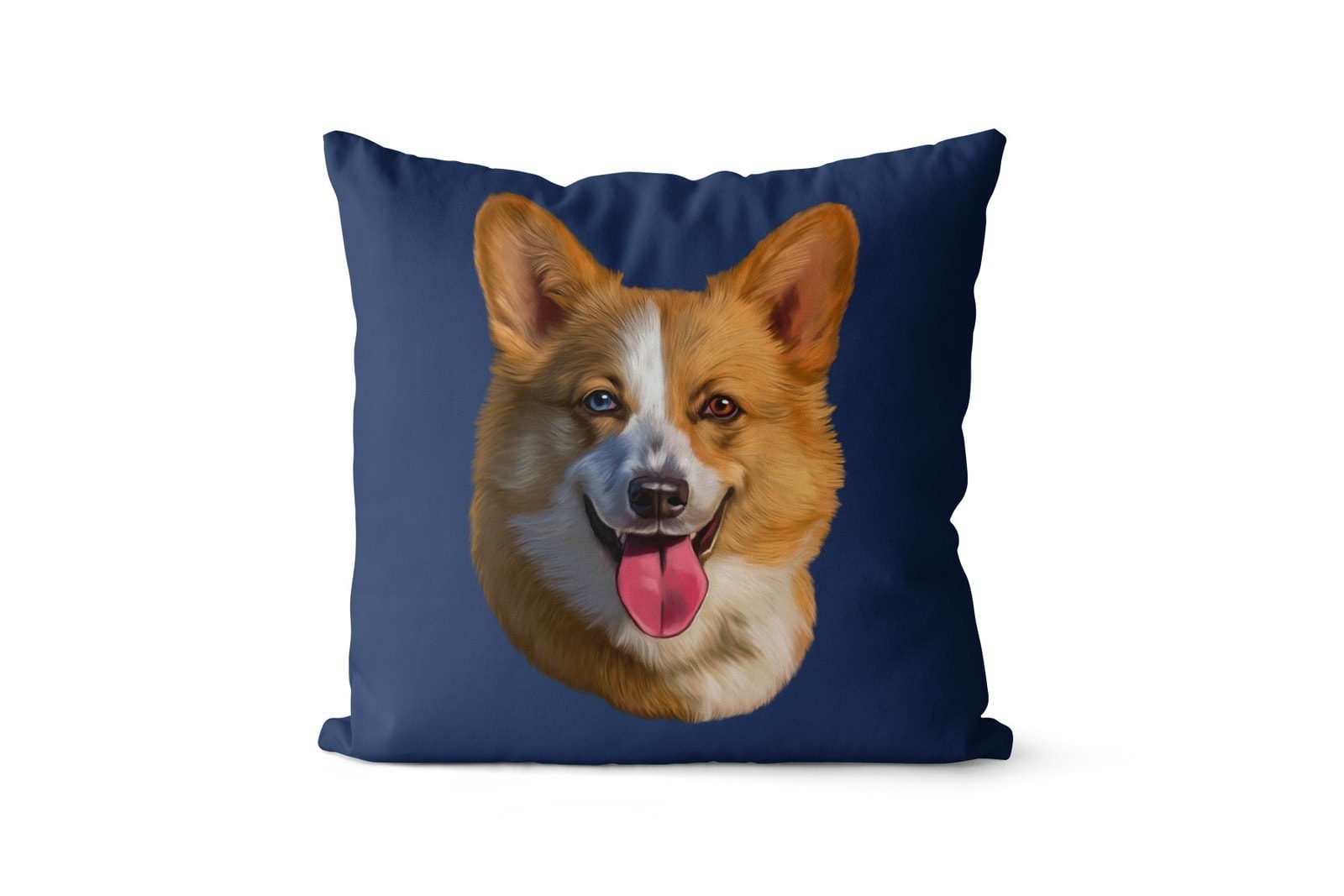 Custom Dog painting portrait throw pillow - Personalised cushion portrait of your pet from a photo 8 Custom Dog painting portrait throw pillow - Personalised cushion portrait of your pet from a photo - Image 6