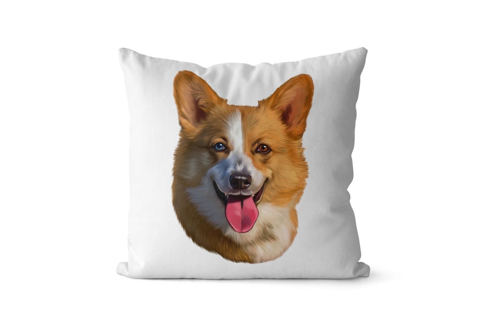 Custom Dog painting portrait throw pillow - Personalised cushion portrait of your pet from a photo 16 Custom Dog painting portrait throw pillow - Personalised cushion portrait of your pet from a photo - Image 14