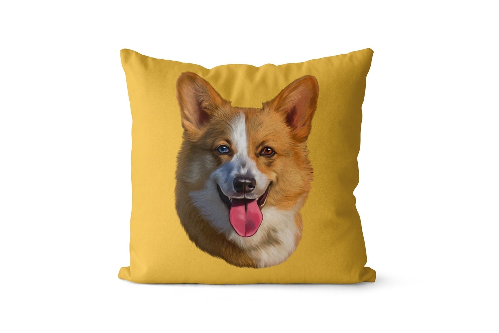 Custom Dog painting portrait throw pillow - Personalised cushion portrait of your pet from a photo 17 Custom Dog painting portrait throw pillow - Personalised cushion portrait of your pet from a photo - Image 15