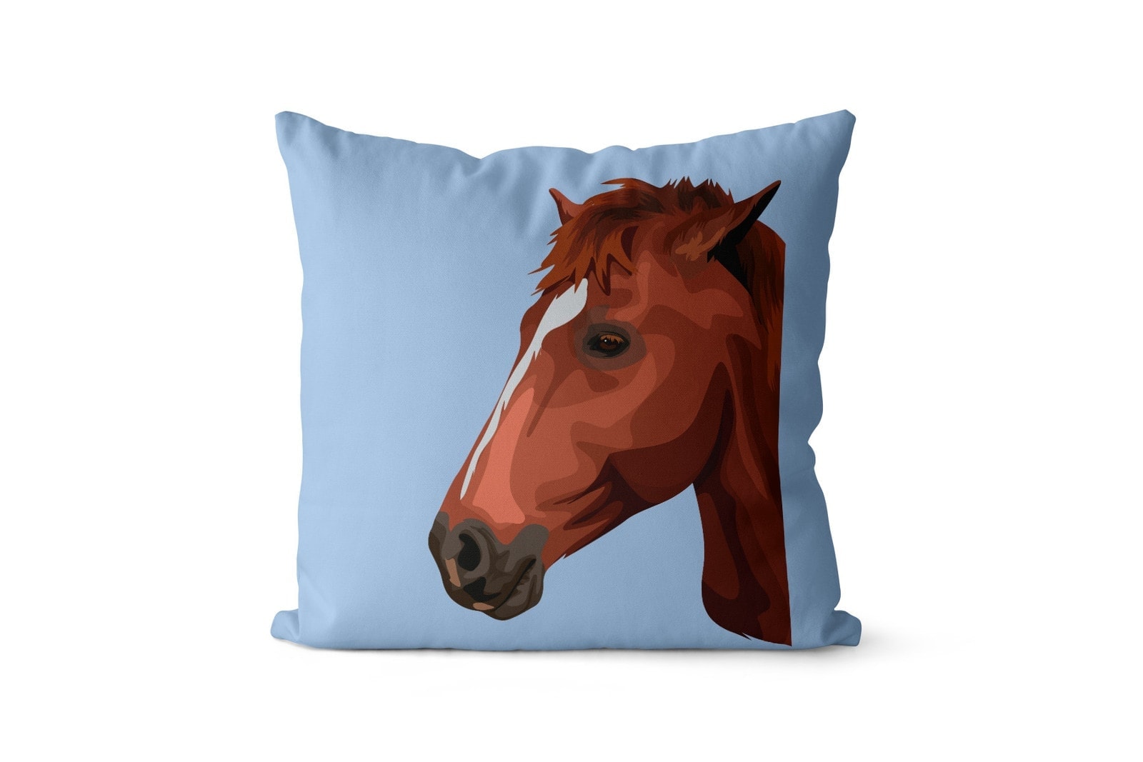 Custom Horse illustration portrait throw pillow - Personalised cushion portrait of your pet from a photo 12 Custom Horse illustration portrait throw pillow - Personalised cushion portrait of your pet from a photo - Image 10