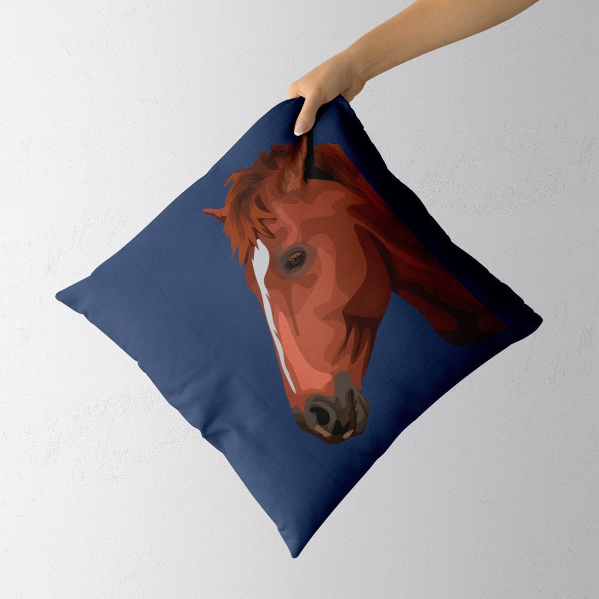 Custom Horse illustration portrait throw pillow - Personalised cushion portrait of your pet from a photo 5 Custom Horse illustration portrait throw pillow - Personalised cushion portrait of your pet from a photo - Image 3