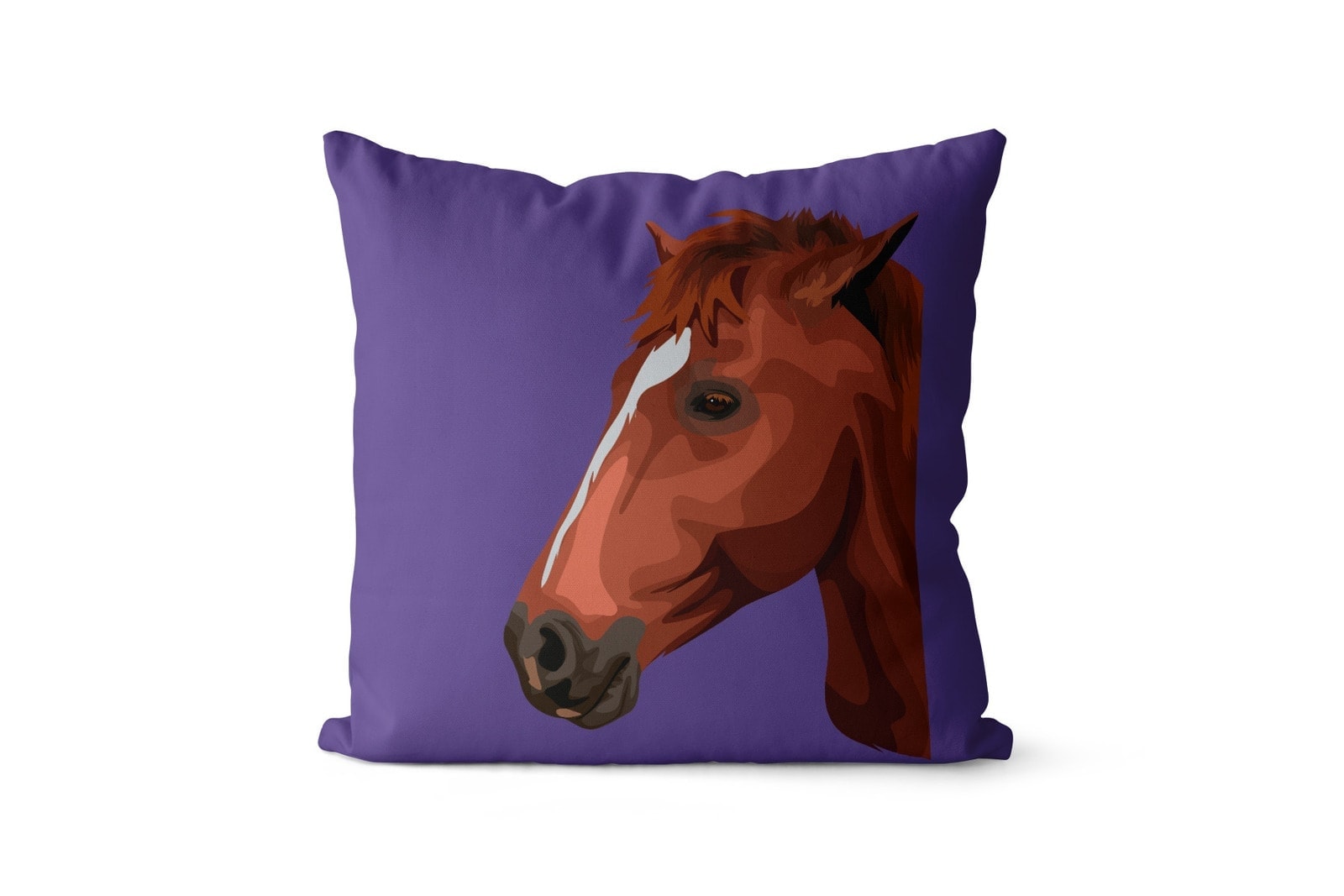 Custom Horse illustration portrait throw pillow - Personalised cushion portrait of your pet from a photo 14 Custom Horse illustration portrait throw pillow - Personalised cushion portrait of your pet from a photo - Image 12