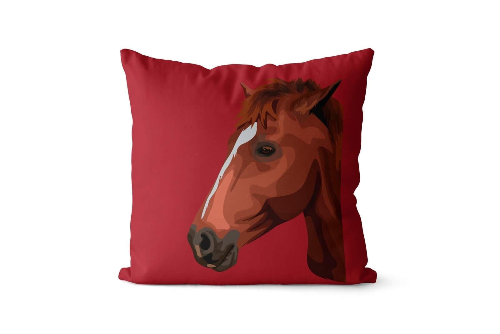 Custom Horse illustration portrait throw pillow - Personalised cushion portrait of your pet from a photo 15 Custom Horse illustration portrait throw pillow - Personalised cushion portrait of your pet from a photo - Image 13