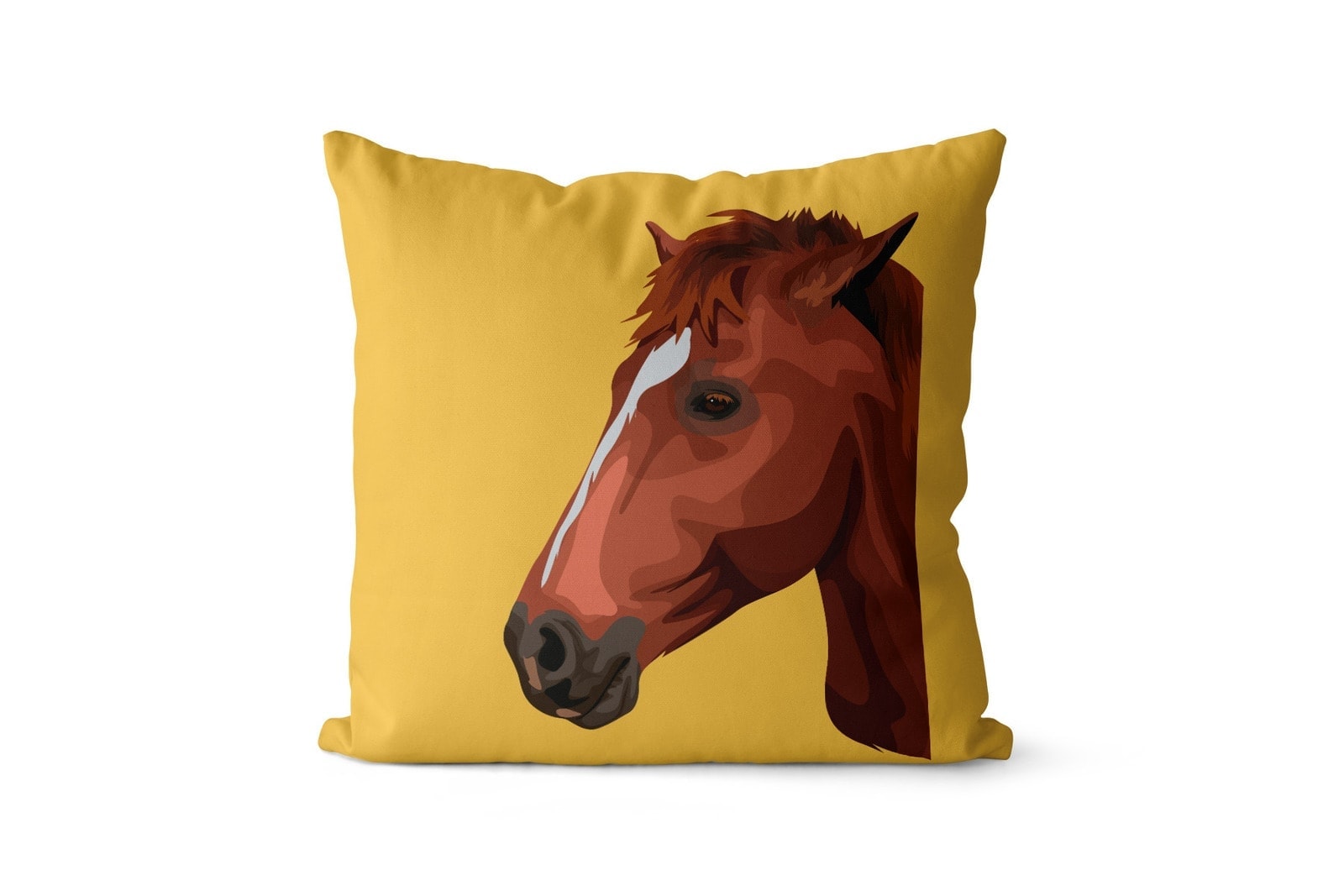 Custom Horse illustration portrait throw pillow - Personalised cushion portrait of your pet from a photo 17 Custom Horse illustration portrait throw pillow - Personalised cushion portrait of your pet from a photo - Image 15