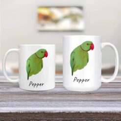 Custom bird illustration portrait mug - Personalised coffee mug portrait of your pet from a photo 13 Custom bird illustration portrait mug - Personalised coffee mug portrait of your pet from a photo - Image 2