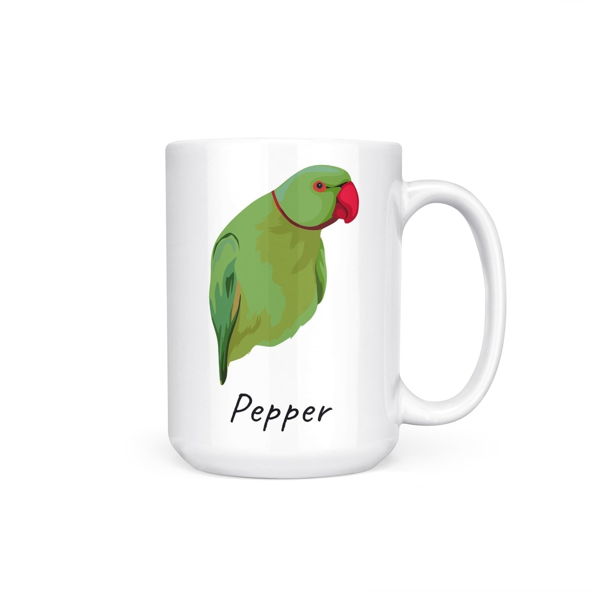 Custom bird illustration portrait mug - Personalised coffee mug portrait of your pet from a photo 5 Custom bird illustration portrait mug - Personalised coffee mug portrait of your pet from a photo - Image 3