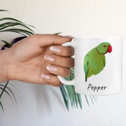 Custom bird illustration portrait mug - Personalised coffee mug portrait of your pet from a photo 17 Custom bird illustration portrait mug - Personalised coffee mug portrait of your pet from a photo - Image 6