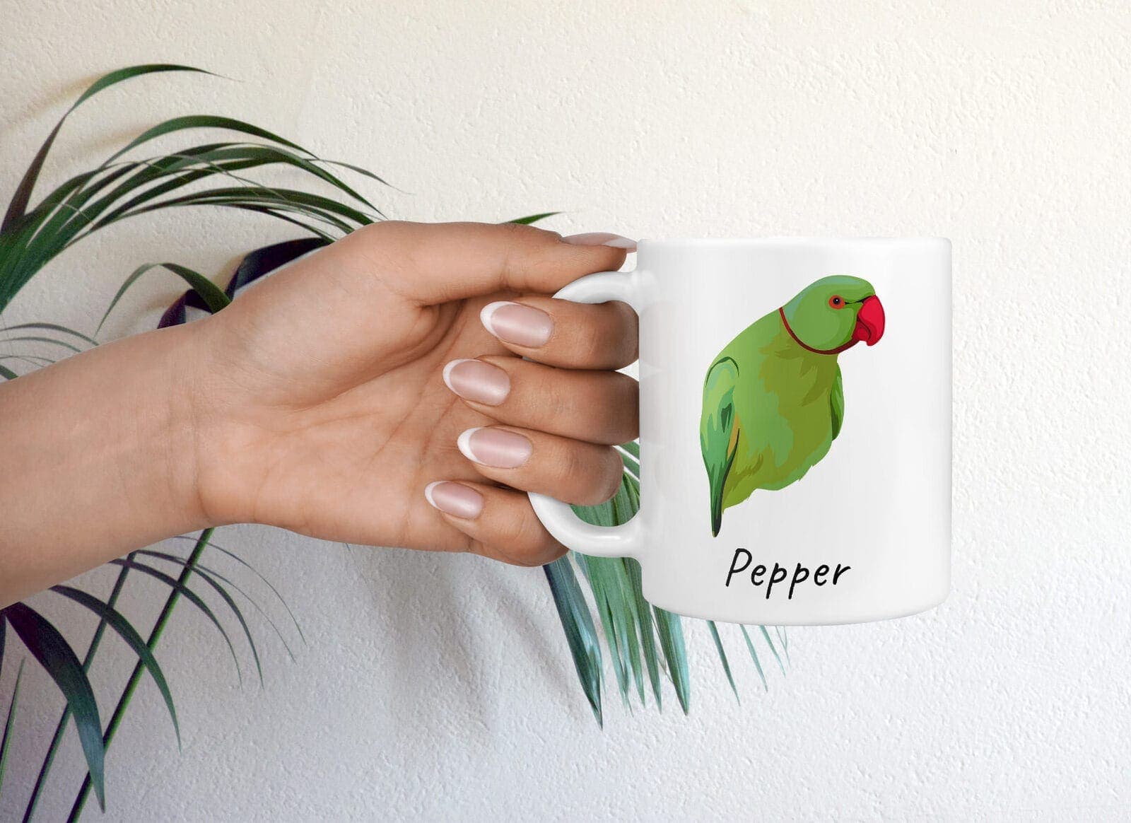 Custom bird illustration portrait mug - Personalised coffee mug portrait of your pet from a photo 8 Custom bird illustration portrait mug - Personalised coffee mug portrait of your pet from a photo - Image 6