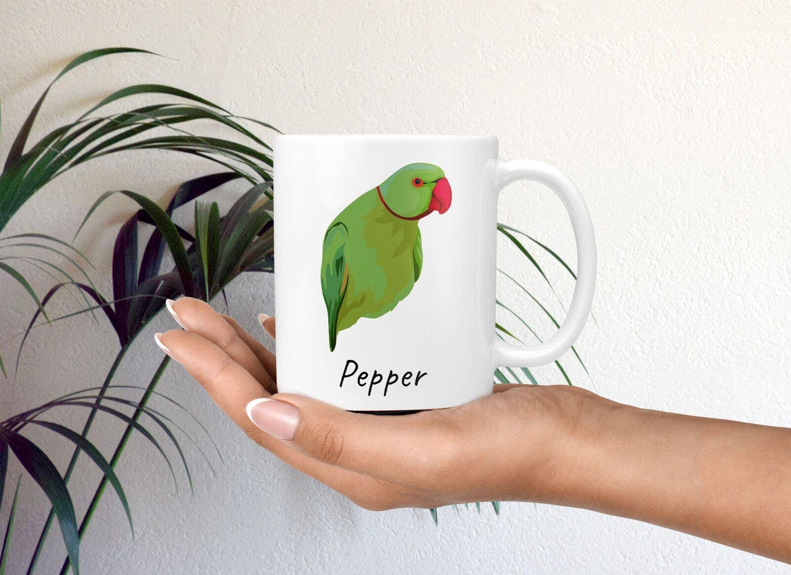 Custom bird illustration portrait mug - Personalised coffee mug portrait of your pet from a photo 12 Custom bird illustration portrait mug - Personalised coffee mug portrait of your pet from a photo - Image 10