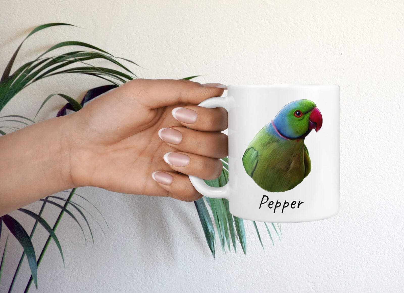 Custom Bird painting portrait mug - Personalised coffee mug portrait of your pet from a photo 8 Custom Bird painting portrait mug - Personalised coffee mug portrait of your pet from a photo - Image 6