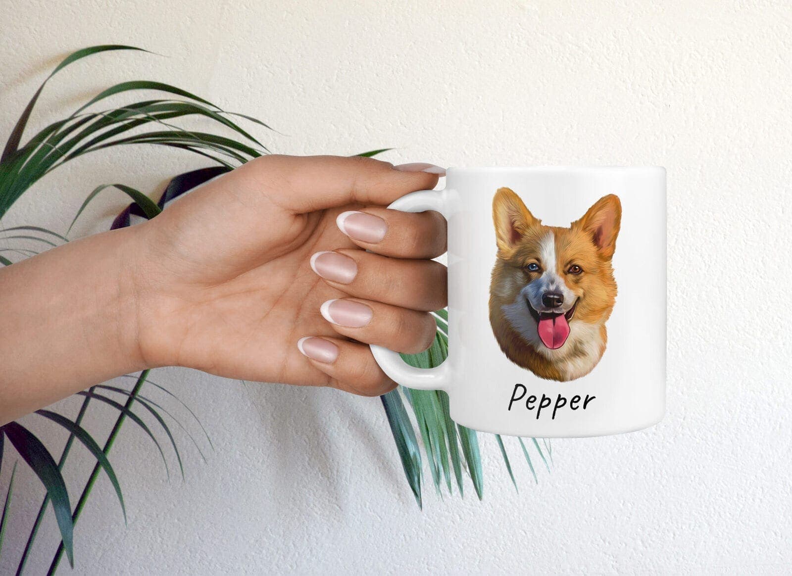 Custom Dog painting portrait mug - Personalised coffee mug portrait of your pet from a photo 8 Custom Dog painting portrait mug - Personalised coffee mug portrait of your pet from a photo - Image 6