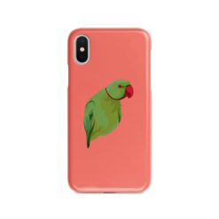 Custom bird illustration portrait phone case - Personalised portrait of your pet from a photo for your Iphone 15 Pro Max, Iphone 14, 13, 12 to 6 & Samsung Galaxy S23 Ultra, S22, S21 to S6 17 personalised pet portrait phone case bird illustration coral