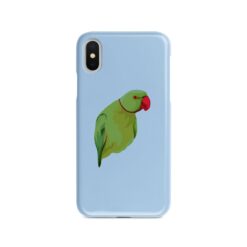 Custom bird illustration portrait phone case - Personalised portrait of your pet from a photo for your Iphone 15 Pro Max, Iphone 14, 13, 12 to 6 & Samsung Galaxy S23 Ultra, S22, S21 to S6 19 personalised pet portrait phone case bird illustration light blue