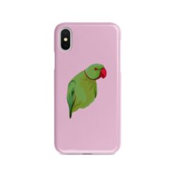 Custom bird illustration portrait phone case - Personalised portrait of your pet from a photo for your Iphone 15 Pro Max, Iphone 14, 13, 12 to 6 & Samsung Galaxy S23 Ultra, S22, S21 to S6 21 personalised pet portrait phone case bird illustration pink