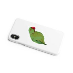 Custom bird illustration portrait phone case - Personalised portrait of your pet from a photo for your Iphone 15 Pro Max, Iphone 14, 13, 12 to 6 & Samsung Galaxy S23 Ultra, S22, S21 to S6 25 personalised pet portrait phone case bird illustration white side