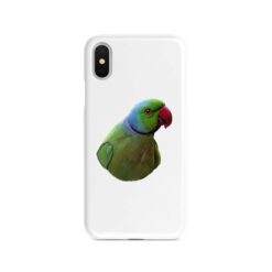 personalised pet portrait phone case bird painting white