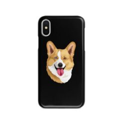 Custom dog illustration portrait phone case - Personalised portrait of your pet from a photo for your Iphone 15 Pro Max, Iphone 14, 13, 12 to 6 & Samsung Galaxy S23 Ultra, S22, S21 to S6 16 personalised pet portrait phone case dog illustration black