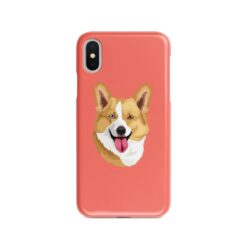 Custom dog illustration portrait phone case - Personalised portrait of your pet from a photo for your Iphone 15 Pro Max, Iphone 14, 13, 12 to 6 & Samsung Galaxy S23 Ultra, S22, S21 to S6 17 personalised pet portrait phone case dog illustration coral