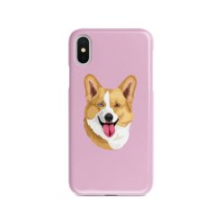 Custom dog illustration portrait phone case - Personalised portrait of your pet from a photo for your Iphone 15 Pro Max, Iphone 14, 13, 12 to 6 & Samsung Galaxy S23 Ultra, S22, S21 to S6 21 personalised pet portrait phone case dog illustration pink