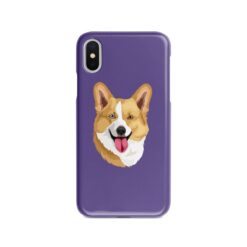 Custom dog illustration portrait phone case - Personalised portrait of your pet from a photo for your Iphone 15 Pro Max, Iphone 14, 13, 12 to 6 & Samsung Galaxy S23 Ultra, S22, S21 to S6 22 personalised pet portrait phone case dog illustration purple
