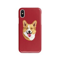 Custom dog illustration portrait phone case - Personalised portrait of your pet from a photo for your Iphone 15 Pro Max, Iphone 14, 13, 12 to 6 & Samsung Galaxy S23 Ultra, S22, S21 to S6 23 personalised pet portrait phone case dog illustration red