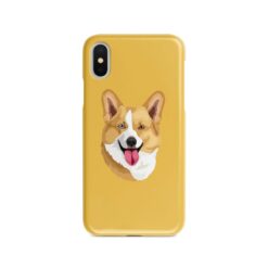 Custom dog illustration portrait phone case - Personalised portrait of your pet from a photo for your Iphone 15 Pro Max, Iphone 14, 13, 12 to 6 & Samsung Galaxy S23 Ultra, S22, S21 to S6 27 personalised pet portrait phone case dog illustration yellow