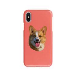 Custom dog painting portrait phone case - Personalised portrait of your pet from a photo for your Iphone 15 Pro Max, Iphone 14, 13, 12 to 6 & Samsung Galaxy S23 Ultra, S22, S21 to S6 17 personalised pet portrait phone case dog painting coral