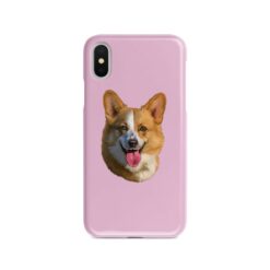 Custom dog painting portrait phone case - Personalised portrait of your pet from a photo for your Iphone 15 Pro Max, Iphone 14, 13, 12 to 6 & Samsung Galaxy S23 Ultra, S22, S21 to S6 21 personalised pet portrait phone case dog painting pink