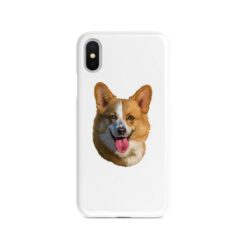Custom dog painting portrait phone case - Personalised portrait of your pet from a photo for your Iphone 15 Pro Max, Iphone 14, 13, 12 to 6 & Samsung Galaxy S23 Ultra, S22, S21 to S6 26 personalised pet portrait phone case dog painting white