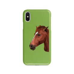 Custom horse illustration portrait phone case - Personalised portrait of your pet from a photo for your Iphone 15 Pro Max, Iphone 14, 13, 12 to 6 & Samsung Galaxy S23 Ultra, S22, S21 to S6 18 personalised pet portrait phone case horse illustration green