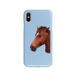Custom horse illustration portrait phone case - Personalised portrait of your pet from a photo for your Iphone 15 Pro Max, Iphone 14, 13, 12 to 6 & Samsung Galaxy S23 Ultra, S22, S21 to S6 19 personalised pet portrait phone case horse illustration light blue