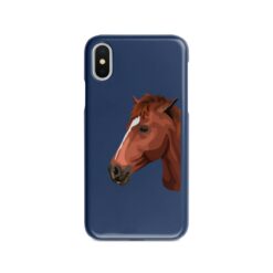 Custom horse illustration portrait phone case - Personalised portrait of your pet from a photo for your Iphone 15 Pro Max, Iphone 14, 13, 12 to 6 & Samsung Galaxy S23 Ultra, S22, S21 to S6 20 personalised pet portrait phone case horse illustration navy