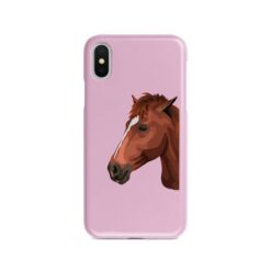 Custom horse illustration portrait phone case - Personalised portrait of your pet from a photo for your Iphone 15 Pro Max, Iphone 14, 13, 12 to 6 & Samsung Galaxy S23 Ultra, S22, S21 to S6 21 personalised pet portrait phone case horse illustration pink