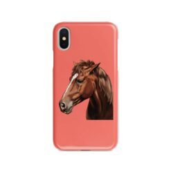 Custom horse painting portrait phone case - Personalised portrait of your pet from a photo for your Iphone 15 Pro Max, Iphone 14, 13, 12 to 6 & Samsung Galaxy S23 Ultra, S22, S21 to S6 17 personalised pet portrait phone case horse painting coral