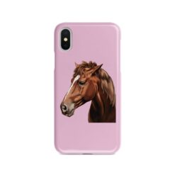 Custom horse painting portrait phone case - Personalised portrait of your pet from a photo for your Iphone 15 Pro Max, Iphone 14, 13, 12 to 6 & Samsung Galaxy S23 Ultra, S22, S21 to S6 21 personalised pet portrait phone case horse painting pink