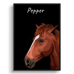 Custom Horse illustration portrait print - Framed & un-framed personalised portrait of your pet 28 Custom Horse illustration portrait print - Framed & un-framed personalised portrait of your pet - Image 9