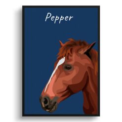 Custom Horse illustration portrait print - Framed & un-framed personalised portrait of your pet 32 Custom Horse illustration portrait print - Framed & un-framed personalised portrait of your pet - Image 13