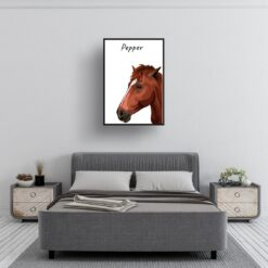 Custom Horse illustration portrait print - Framed & un-framed personalised portrait of your pet 23 Custom Horse illustration portrait print - Framed & un-framed personalised portrait of your pet - Image 4