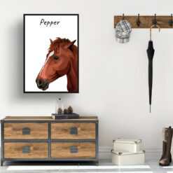Custom Horse illustration portrait print - Framed & un-framed personalised portrait of your pet 24 Custom Horse illustration portrait print - Framed & un-framed personalised portrait of your pet - Image 5