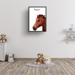 Custom Horse illustration portrait print - Framed & un-framed personalised portrait of your pet 25 Custom Horse illustration portrait print - Framed & un-framed personalised portrait of your pet - Image 6
