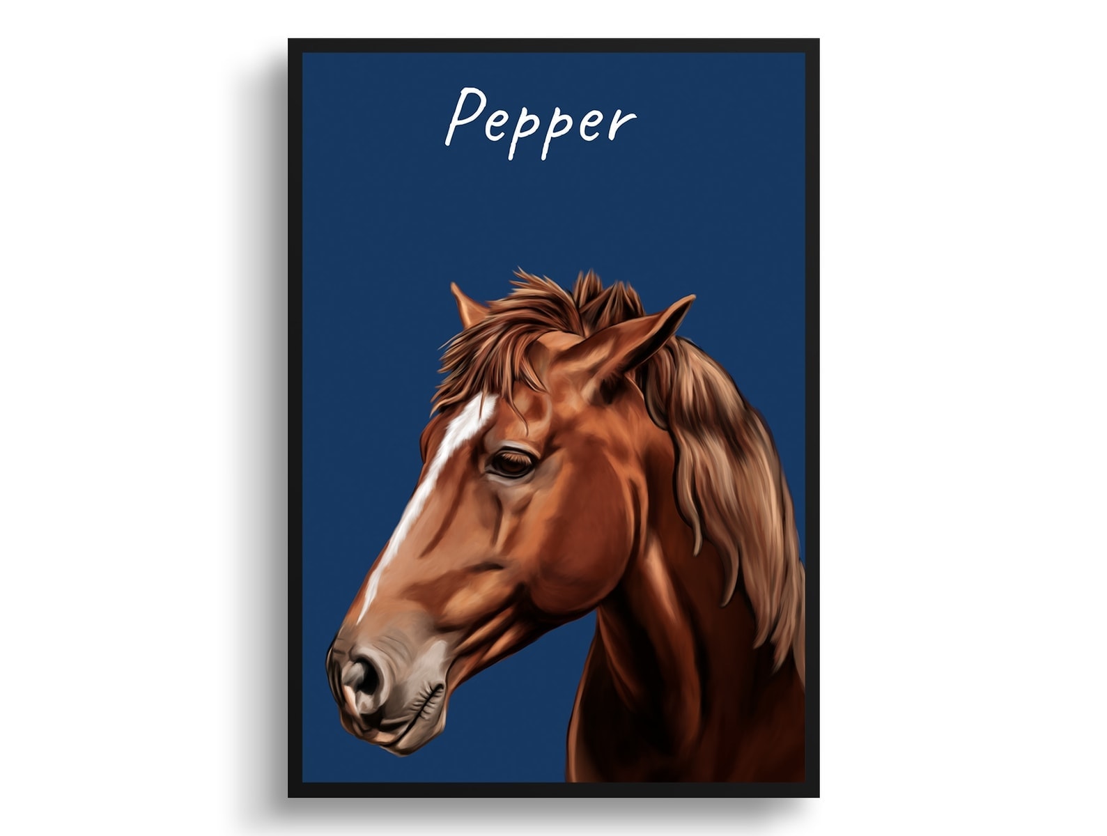 Custom Horse painting portrait print - Framed & un-framed personalised portrait of your pet 14 Custom Horse painting portrait print - Framed & un-framed personalised portrait of your pet - Image 13
