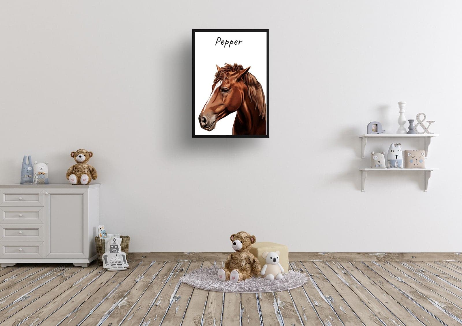 Custom Horse painting portrait print - Framed & un-framed personalised portrait of your pet 7 Custom Horse painting portrait print - Framed & un-framed personalised portrait of your pet - Image 6