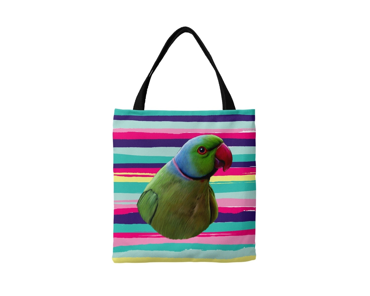 Custom bird painting portrait tote bag - Travel collection personalised portrait of your pet from a photo 5 Custom bird painting portrait tote bag - Travel collection personalised portrait of your pet from a photo - Image 3