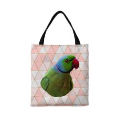 Custom bird painting portrait tote bag - Travel collection personalised portrait of your pet from a photo 19 personalised pet portrait travel tote bird painting luxe
