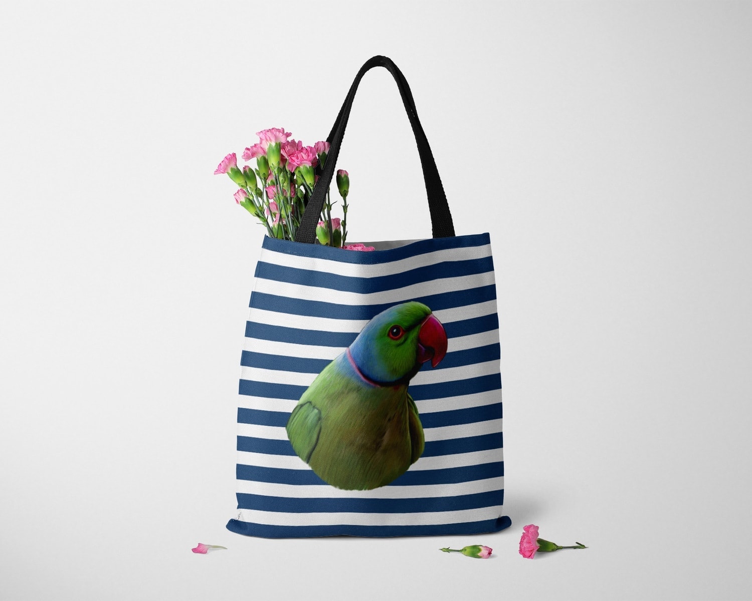 Custom bird painting portrait tote bag - Travel collection personalised portrait of your pet from a photo 13 Custom bird painting portrait tote bag - Travel collection personalised portrait of your pet from a photo - Image 11