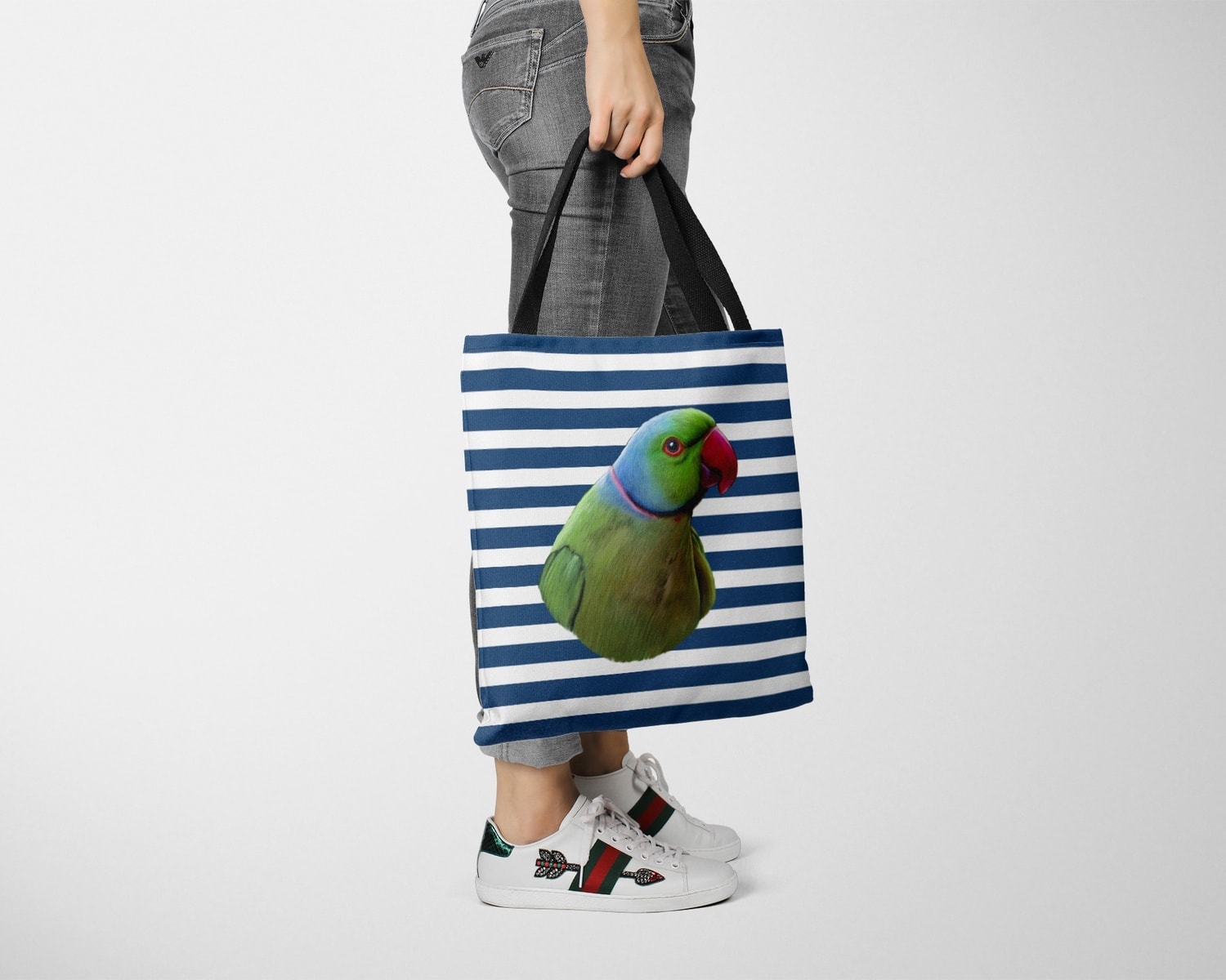 Custom bird painting portrait tote bag - Travel collection personalised portrait of your pet from a photo 11 Custom bird painting portrait tote bag - Travel collection personalised portrait of your pet from a photo - Image 9