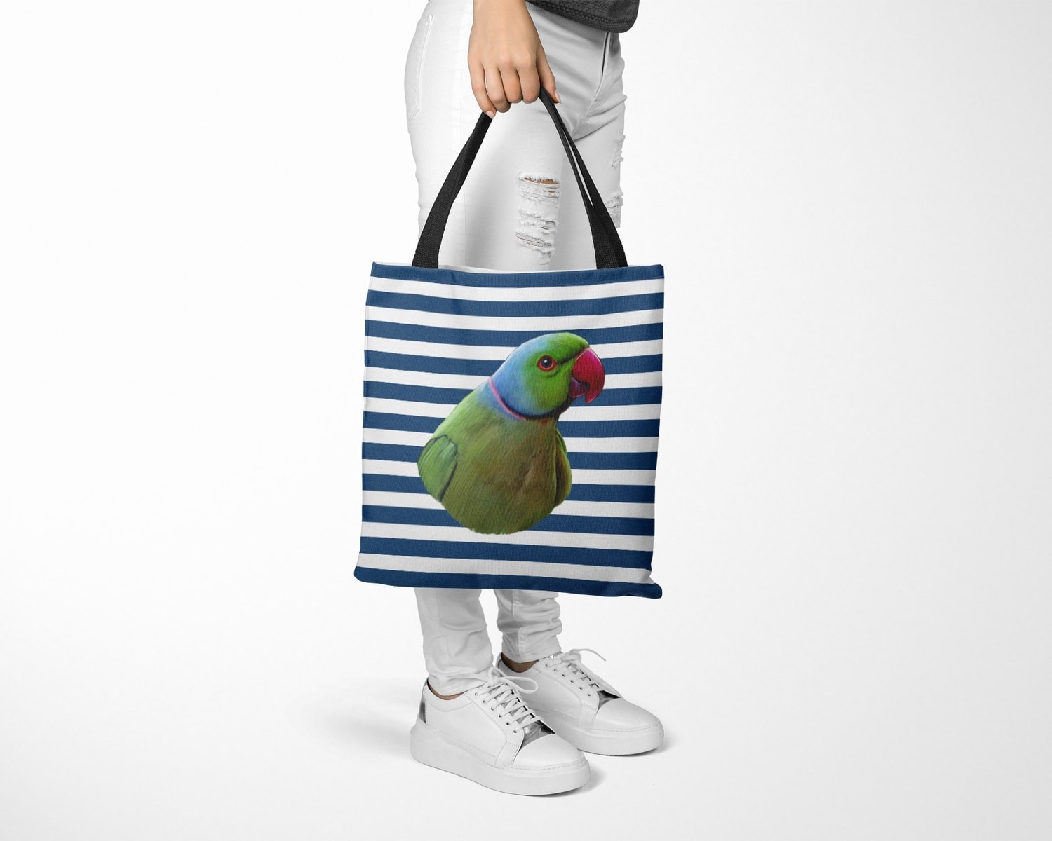 Custom bird painting portrait tote bag - Travel collection personalised portrait of your pet from a photo 14 Custom bird painting portrait tote bag - Travel collection personalised portrait of your pet from a photo - Image 12